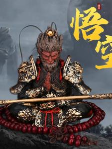 สีดำ พระพ่อมดลิง ชีเทียนต้าเซิง ของตกแต่งรถยนต์ ของประดับตกแต่งคอนโซลรถยนต์สำหรับผู้ชาย ของสะสม ฟิกเกอร์อนิเมะ การ์ตูน รูปปั้น