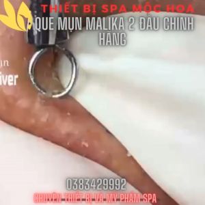 Que nặn mụn Malika Kim nặn mụn Cây lấy mụn cao cấp Kim nặn mụn 2 đầu Chính Hãng không gỉ sét