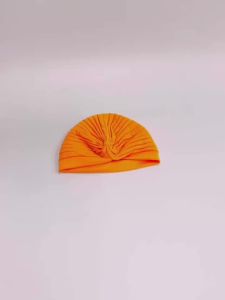 2pcs/lot Stretch Turbans Head Beanie Cover Twisted Pleated Headwrap Assorted Colors Hair Cover Beanie Hats for Women Girls