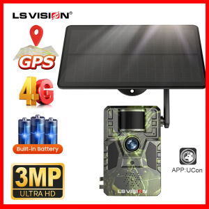 LS VISION 2K 4G solar Alert Intelligent Wildlife Camera 0.2s Trigger Ai Motion Detection Alarm IP66 Waterproof Outdoor CCTV Camera PIR Night Vision IP Security Animal Cameras