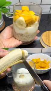 Sokafa Creamy Mango Banana Chia Seed - Healthy Smoothie & Weight Management Drink (250g Pouch)