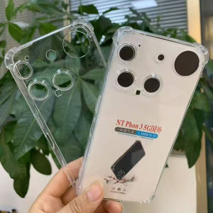 Nothing Phone 3A pro Transparent Soft Shell Case Four Corner Airbag Anti-Fall Protection Cover for Mobile Phones TPU Material