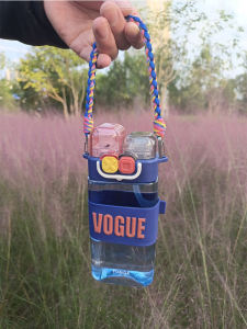 DIY Fashion Accessories: Handheld Rope Art Water Cup Carrier & Short Handle Thermal Mug