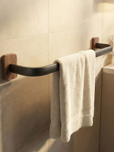 ROLONG | Walnut Wood Easy-Install Minimalist Vintage Towel Rack