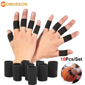 10Pcs/Set Finger Protection Arthritis Support Finger Guard Outdoor Sports Basketball Volleyball Elastic Finger Sleeves