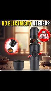 [SG Stock] Portable Manual Espresso Maker | 8-Bar Pressure Handheld Coffee Machine | 140ml Small Travel Maker | No Electricity Needed | 190g Ultra Light |