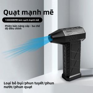 Quạt Thổi Khí Mini Turbo Jet Điện 3 Tốc Độ Điều Chỉnh Tốc Độ Gió 130000 Vòng/phút Tốc Độ Gió 52m/s Dụng Cụ Làm Sạch Xe Hơi Máy Tính