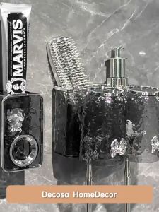 Kệ treo bàn chải đánh răng dán tường nhựa trong gợn sóng