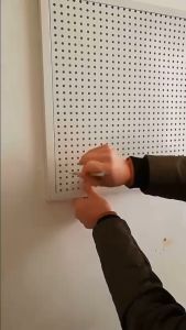 NIU Metal Pegboard 12x39in for Crafts tools hardware storage wall mounted hole plate Storage rack