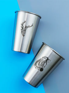 Nordic Style Stainless Steel Toothbrush Cup Couples Washing Bowl Creative Simple Design Toothbrush Holder Dental Care Cup