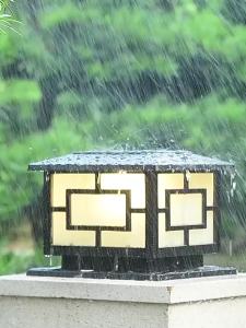 SXH Solar Pillar Lamp Outdoor Municipal Construction Site Fence Pillar Lamp Villa Courtyard Gate of Bounding Wall Pillar Lamp