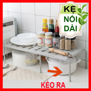Kệ Xếp Đa Năng Kéo Ra Rút Gọn Chia Ngăn Cao Cấp 62 cm