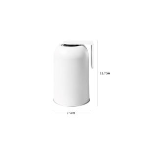 iLMH Magnetic Mouthwash Cup 304 Stainless Steel Wall Mounted Upside Down Design Drill Free Toothbrush Holder for Bathroom