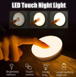 Smart Night Light Charging Energy-saving Bedside Touch Light USB Wireless Magnetic Lamp In Student Dormitory