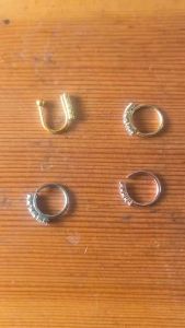 Fashion Single-row Miniature Zircon Nose Rings for Women Fine Drill Exquisite with Drill Opening Fake Nose Piercing Jewelry