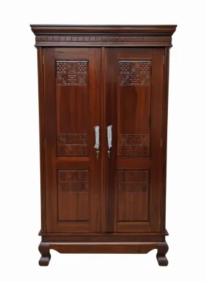 lemari pakaian kayu jati 2 pintu hanya melayani provinsi jawabarat DKI jkt Banten dan Jabodetabek