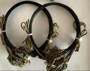 Combo bẫy quốc bìm bịp đa đa gà đông gồm 2 thòng dây + loa kèm thẻ đồ chơi thể thao trên sàn cho trẻ.