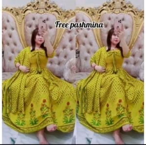 dress kancing Lonceng cantik rayon casual.baju wanita