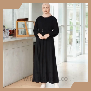 GAMIS POLOS WANITA WARNA HITAM KEKINIAN BAHAN ADEM TERBARU BY WIRAFASHION.CO