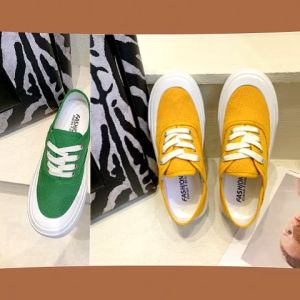 KDAShop นิวส์แฟชั่น  รองเท้าผ้าใบแฟชั่นมาใหม่  ทรงสวยสไตล์วินเทจ จะสีพื้นหรือเป็นลายเสือก็คือ ดีงาม แมทช์ง่าย ราราถูก สาวๆห้ามพลาด ของมันต้องมี