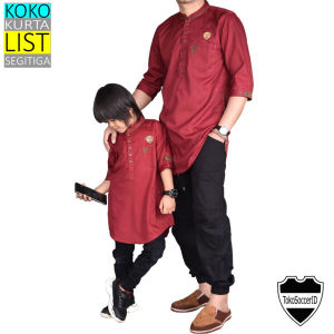 Baju Koko Kurta Couple Ayah dan Anak Pria Laki laki 1 Sampai 12 Tahun Kakak Adik Pria Dewasa Jumbo Keluarga Lengan Panjang Pendek Terbaru Pakistan Toyobo Modern