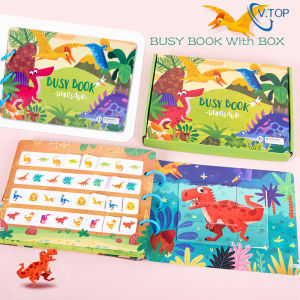 V.TOP V.top BUSY BOOK / QUIT BOOK/Buku Aktivitas Velcro Anak/Kids Activity Book/Buku Sticker Anak Buku Aktivitas