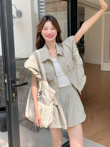 Bộ Đồ Hai Mảnh Chống Nắng Quần Short Công Sở Mùa Hè Cho Nữ Bộ Đồ Hai Mảnh Cao Cấp Thời Trang Chống Nắng Cỡ Nhỏ