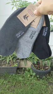 SALE ถุงเท้าข้อสั้น chomchic ถุงเท้าสีพื้น ถุงเท้าผู้ชาย ถุงเท้าผู้หญิง สีดำ เทาอ่อน เทาเข้ม สินค้าพร้อมส่ง