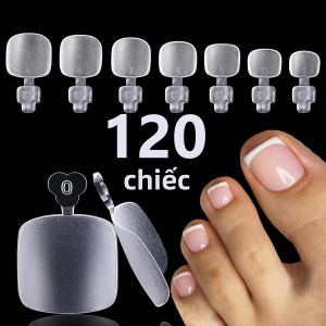 Bộ Móng Chân Giả Ngắn Hình Vuông Phủ Sương 120/150/600 Chiếc Phủ Kín Tạo Hình Sẵn Chất Liệu Gel Mềm Dán Liền Nối Dài Móng Chân Móng Giả Bằng Nhựa