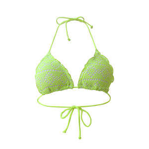 New Arrival Fashion Gathered Triangle Bikini Vacation Black and White Bikini Top Swimsuit Ruffles Mix and Match Elastic Sea