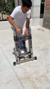 TOSHUDO - THANG INNOX CHỮ A  RÚT ĐƠN - RÚT ĐÔI NHẬP KHẨU  CHỐNG TRƯỢT TẢI TRỌNG 300KG