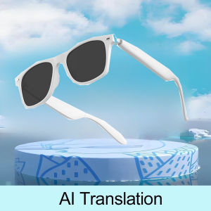 2025 New AI Translation Smart Glasses Bluetooth Call Headphones UV Protective Lenses Connected Bezel Outdoor Sports Sunglasses