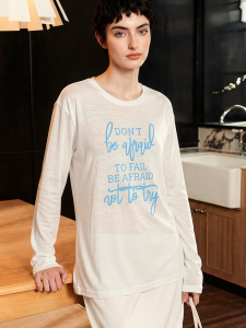 Basic House | Tencel White Lightweight Sun Protection T-Shirt
