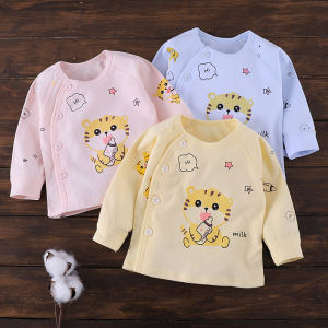 Một Chiếc Cho Trẻ Sơ Sinh Áo Mùa Xuân Thu Cotton Không Xương Ôm Sát Cho Bé Trai Gái Và Bé Gái Áo Mặc Trong Mùa Thu Đông Áo