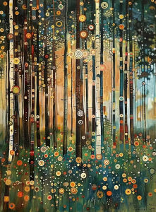 Jigsaw Puzzle 1000 pcs Klimt Inspired Woman And Cat Under Starry Night And Moon For Adults Stress Relief Puzzle Fun Present