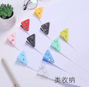 1PCS Plastic corner clip Index Clamp Clip small clip edge triangle clip school supplies