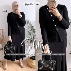 HN SETROK KAOS SETELAN ROK KAOS SHEELA SET BEST SELLER BAJU SETELAN WANITA LEVVA ONE SET CELANA BY HANA DAILY