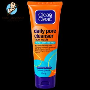 Bộ Đôi Sữa Rửa Mặt Clean And Clear Sạch Nhờn Sạch Lỗ Chân Lông Tuýp 100g