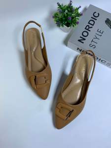 Futto.chic sepatu flat mules wanita cantik slip-on felisya pita S012