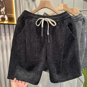 New Mens Sport Shorts Five-Quarter Casual High-End Feeling Summer American Style Trendy Youth Active Straight Leg Thin Model