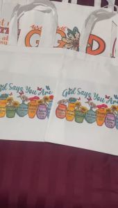 Totebag Aesthetic & Goodiebag Rohani Kristen: Quotes & Tas Sekolah Anak