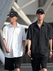 เสื้อเชิ้ตแขนสั้น เกรดพรีเมี่ยม ผู้ชาย ระบายความร้อนได้ยอดเยี่ยม ผ้านุ่มมิ่งสมาธิ