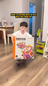 10in1 Train Activity Toy Ages 2+ Interactive Multiple Game Gift For Kids by WISHLAND