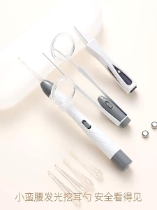 Dụng Cụ Vệ Sinh Tai Có Đèn led Bằng Silicon Mềm Cho Bé,Bộ dụng cụ lấy ráy tai cao cấp an toànCó Thể Dùng Làm Quà Tặng