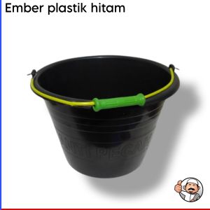 Ember air plastik hitam ukuran besar emer cor anti pecah cod