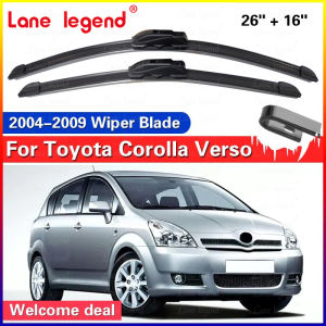 Car Wiper Blade For Toyota Corolla Verso 2004-2009 Windshield Rubber Refill Front Window Wiper 26"+16" Auto Accessories