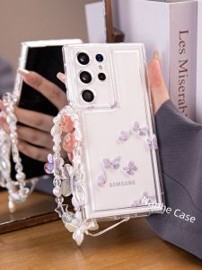 Transparent Protective Phone Case for Samsung S25 Ultra S23u Note20 S10 S22 S21FE S24 plus Anti-Fall Silicone Shell Clear Design