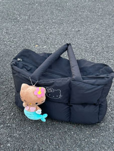 Casual Large Capacity Cotton Jacket Womens 2024 New Autumn Winter down Commuter Single Shoulder Bag Fashion Handheld Tote Bag