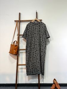 Svanca Summer New Fashion Artistic Retro Leopard Print Loose Slimming Cotton Comfortable Versatile Dress T Dress