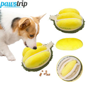 Interactive Dog Squeak Toys Plush Durian Pet Sniff Toy for Small Large Dogs Bite Resistant Puppy Sounding Toys Pet Supplies